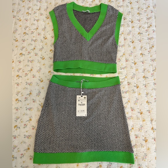 Zara Other - Zara Two Piece Vest and Skirt Set
